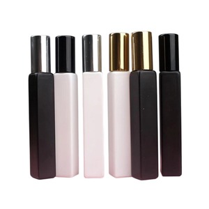Flacone Spray in vetro bianco nero quadrato con fondo spesso Mini spruzzatore di <span class=keywords><strong>profumo</strong></span> piccolo flacone vuoto ricaricabile da 5ml 10ml - Product Image 6