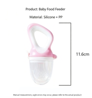 BPA-vrije siliconen baby fruit- en groentevoeder, bijtring-speen voor baby's aanvullende voeding