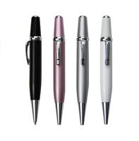 Stylo bille métallique de luxe BonVada à mécanisme rotatif, logo personnalisé, encre bleue/noire 1,0 mm, multifonctionnel, cadeau promotionnel pour hôtel