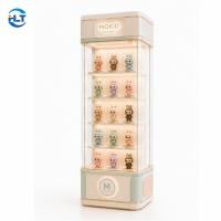 Étagères murales pour magasin de jouets, vitrine personnalisée pour boutique de cadeaux, présentoir écologique recyclable avec éclairage LED pour magasin de poupées à griffes