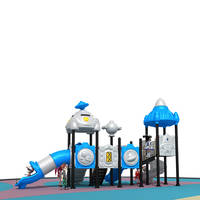 Toboggan en plastique pour jardin extérieur de parc communautaire, équipement de jeu d'amusement personnalisé non motorisé