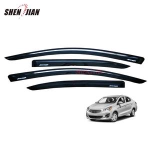 โรงงานอุปกรณ์ตกแต่งภายนอกรถยนต์กวางโจวเซินเจียน ผลิตภัณฑ์ขายดี ที่บังแดดหน้าต่างแบบฉีดพลาสติก<span class=keywords><strong>สี</strong></span><span class=keywords><strong>ดำ</strong></span> สำหรับรถยนต์ <span class=keywords><strong>Attrage</strong></span> / Mirage G4 - Product Image 3