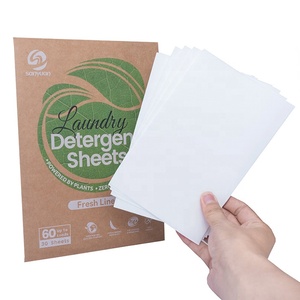 Hojas de detergente para ropa desechables ecológicas SANYUAN, papel de jabón concentrado para uso en el baño, OEM disponible - Product Image 3