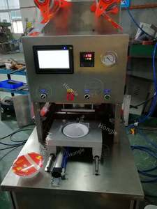 Bon perfromace alimentaire plateau scellant Machine à sceller plateau scellants Machine à sceller bol en plastique Machine à sceller de haute qualité - Product Image 3