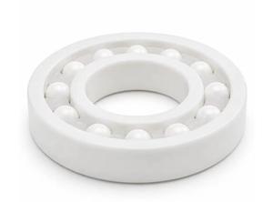 Roulement à billes à gorge profonde en plastique PEEK / tout céramique 6302, 15x42x13mm, billes en céramique de zircone, cage en PEEK/PTFE - Product Image 6