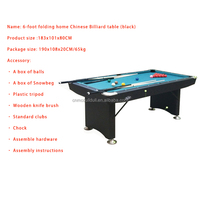 Table de billard commerciale de l'usine chinoise en tailles 6/7/8/9ft jambes en bois massif pour billard