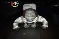Astronaute gonflable géant personnalisé avec lumière LED pour fête spatiale et décoration de parc à thème
