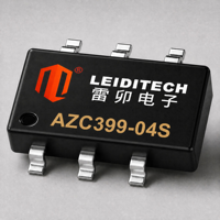 Diode TVS unidirectionnelle AZC399-04S SOT-26 5V 0.3pF 4 lignes pour l'électronique grand public et les équipements de communication