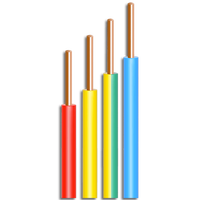 Câble d'alimentation RVV 300/500V 1 conducteur en cuivre étamé torsadé avec isolation en caoutchouc silicone 0,75-10mm² pour applications intérieures/de contrôle CE/RoHS