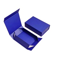 Scatola Regalo Magnetica di Alta Gamma con Coperchio a Ribalta, Rivestimento in Spugna, Pieghevole, Stile Borsa Rigida in Carta per Feste, Matrimoni e Eventi