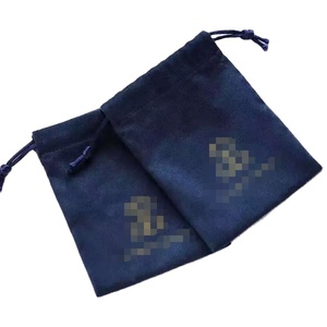 Custom Velvet Drawstring Jewelry <b>Pouch</b> with Stamping Recyclable Feature Offering Various Sizes - Product Image 1