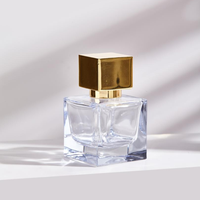 Flacon de parfum vide vintage, exquis, carré/cylindrique, mini flacon de parfum en verre avec bouchon pour cadeau
