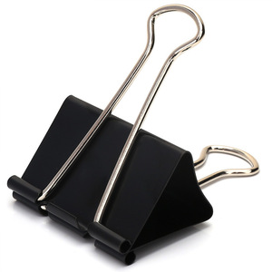 Deli Long Tail Clip 51mm Black Binder Clip For Document Exam Paper Holding Office Supply - Product Image 1
