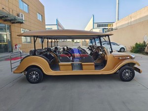 Autobús Turístico Eléctrico Clásico Vintage 2026, Marca DZY, Motor de 4000W, 6-14 Asientos, Venta de Vehículo Ideal para Transporte, Recepción de Hotel - Product Image 4