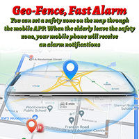 Mini montre GPS 4G VFA81 pour personnes âgées atteintes de la maladie d'Alzheimer, montre intelligente avec localisateur GPS, détection de chute, SOS, moniteur vocal d'urgence, double SIM