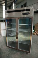 Congélateur commercial à six portes de 400 L avec thermostat informatique pour buffet