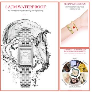 Conjunto de Pulsera y Reloj de Cuarzo para Mujer, Diseño Vintage, Chapado en Oro, con Diamantes, Personalizado, de Acero Inoxidable, Marca Dames Horloge - Product Image 5