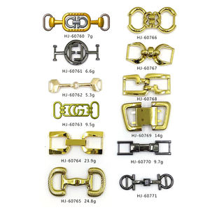 HJ <span class=keywords><strong>IRun</strong></span> Logo personnalisé Boucle de chaussure Lacets Breloque de verrouillage Or Sneaker Accessoires avec strass Métal Accrocher <span class=keywords><strong>Chaussures</strong></span> Chaîne - Product Image 2