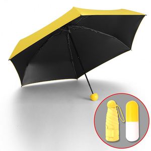 Parapluie de poche super mini capsule anti-UV et coupe-vent à prix de gros avec logo, idéal comme cadeau pour fille - Product Image 1