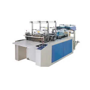 High speed double line plastic side sealing bag forming machine polythene bag making machine