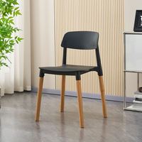 Chaise portable à dossier incurvé en plastique renforcé pour cantine, prix de gros, fabriquée en Chine, idéale pour café intérieur