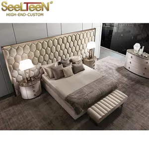 Delhi Royal Hotel Furniture President Suit Luxury Suite Bedroom Furniture