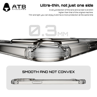 Coque de téléphone ATB Airbag coque de téléphone transparente en PC rigide coque de téléphone Airbag antichoc pour iPhone 16 15 14 Pro Max couverture arrière