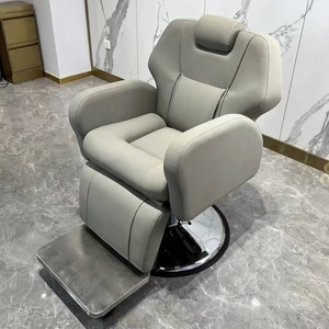 Silla de Barbería de Diseño en Cuero, Portátil, para Exteriores, de Metal, para Salón de Belleza y Peluquería, en Oferta - Product Image 4