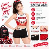 Tenues et accessoires de cheerleading personnalisés SNG pour jeunes filles - Ensembles d'entraînement en Spandex/Polyester, soutiens-gorge de sport pour l'entraînement