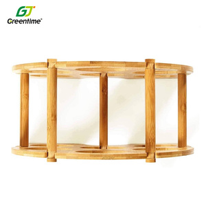 Soporte de madera para <span class=keywords><strong>6</strong></span> botellas de vino, estante de mesa respetuoso con el medio ambiente, extraíble, bambú, novedad, venta al por mayor - Product Image 3