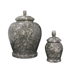 Urna de mármol oceánico 100% auténtica para cenizas de adultos, precio barato - Product Image 2