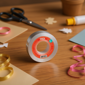 Nastro Decorativo Ilan 1.5Cm X 20Y Argento Metallizzato Per Lavori Artigianali - Product Image 3