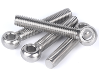 Boulon à œil entièrement fileté en acier inoxydable DIN 444 304 316, boulon de levage robuste métrique pour la rigging industriel