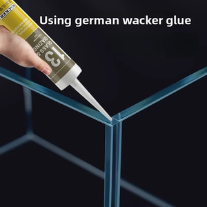 JSD 70L 친환경 사각 유리 어항 투명 디자인 어류용 거실 데스크탑 주방용 박스 포장 물 - Product Image 6