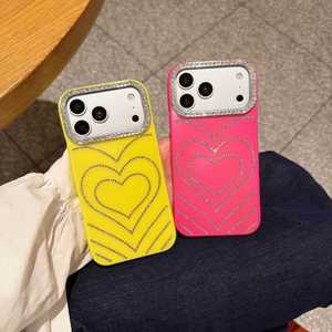 Funda de Teléfono a Prueba de Golpes para Mujer, Diseño de Corazón con Degradado Naranja, Tendencia 2026, <span class=keywords><strong>Nueva</strong></span> y Popular, Personalizada de Fábrica, para iPhone 18 17 16 Pro Max - Product Image 3