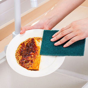 Diamond Grit Sponge Scouring Pad Rectangle Thickened Kitchen Cleaning For Pots And Pans - Product Image 2