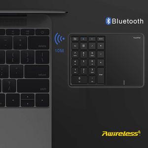 Clavier numérique sans fil 2 en 1, fin, 22 touches, 2.4G sans fil, Bluetooth, avec pavé tactile - Product Image 3