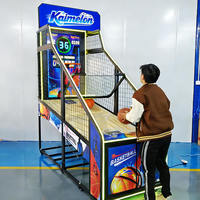 Machine de jeu d'arcade de tir au basket-ball d'intérieur à domicile, à monnayeur, avec écran LCD, en métal et plastique, avec fonctions intelligentes
