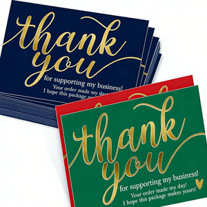 Tarjetas de Agradecimiento Personalizadas, Tarjetas de Regalo Impresas con Logotipo para Recuerdos de Fiesta - Product Image 6