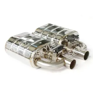 Universal Valvetronic Exhaust Muffler Stainless Steel Pipe 51 60 63 70 76mm Vacuum Or Electronic Muffler System