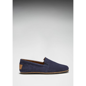 Espadrillas con Suola in Gomma, Blu Navy Scamosciato - Product Image 2