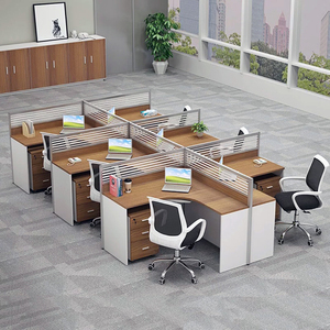 Tavolo da ufficio commerciale con Workstation per ufficio economica con bordo in melamina - Product Image 3