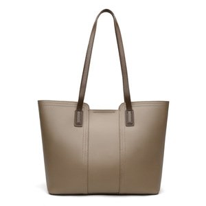 Sac fourre-tout de luxe en cuir véritable pour femme, grand sac à main de marque de créateur, sac à bandoulière pour femme - Product Image 1