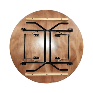 Nội thất khách sạn bền tùy chỉnh kích thước hàng đầu ván ép gấp bàn 8 người ăn gấp bàn - Product Image 2