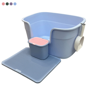 Nhựa Cao Cấp Thân Thiện Với Môi 85L Không Gian Lớn Kép Bàn Đạp Hoàn Toàn Đóng Dễ Dàng Làm Sạch Vật Nuôi Mèo Hộp Rác Nhà Vệ Sinh Thùng Rác Có Thể Khóa - Product Image 3