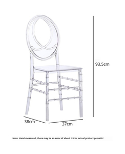 Sillas Modernas para Recepción de Hotel, Nuevo Diseño, Sillas para Eventos y Banquetes de Boda, Sillas Phoenix de Plástico Acrílico Transparente - Product Image 2