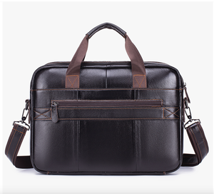Maletín de Cuero Genuino Andong para Portátil de 13 Pulgadas, Bolso de Mano para Hombre, Estilo Europeo, Moda, Negocios, Bandolera - Product Image 4