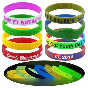 Customised Personalized Sport Event Wrist Bands PVC Rubber Silicone Bracelet Wristband With Logo Custom