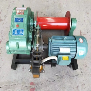 10ton 10m 50m Electric Winch 4 Times <strong>Pulley</strong> Gearbox Steel Core Components Including Pump Engine Motor Slipway for Shipyard Use - Product Image 3