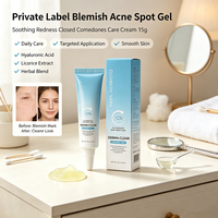 Gel Réparateur Rapide et Efficace Contre les Cicatrices d'Acné et les Taches, Lisse la Peau, Resserre les Pores, Crème Anti-Acné pour Peaux à Tendance Acnéique